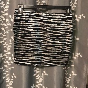 Forever 21 Zebra print stretchy skirt